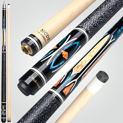 58-Inch Canadian Maple Pool Cue with 12.5mm Tip, Quick-Release Joint and Five Z-Series Graphics