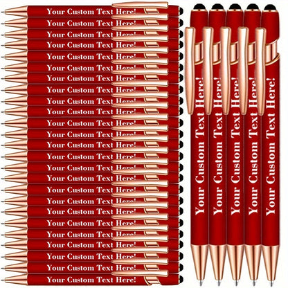 Custom Engraved Luxury Pens Bulk Set with Touch Tip & Grip - Personalized with Logo, Name or Text