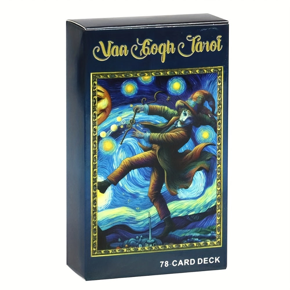 Van Gogh Tarot Cards 78 Card Deck – Art-Inspired High Quality Paper Divination Tool for Adults Teens Beginners Collectors Spiritual Gift