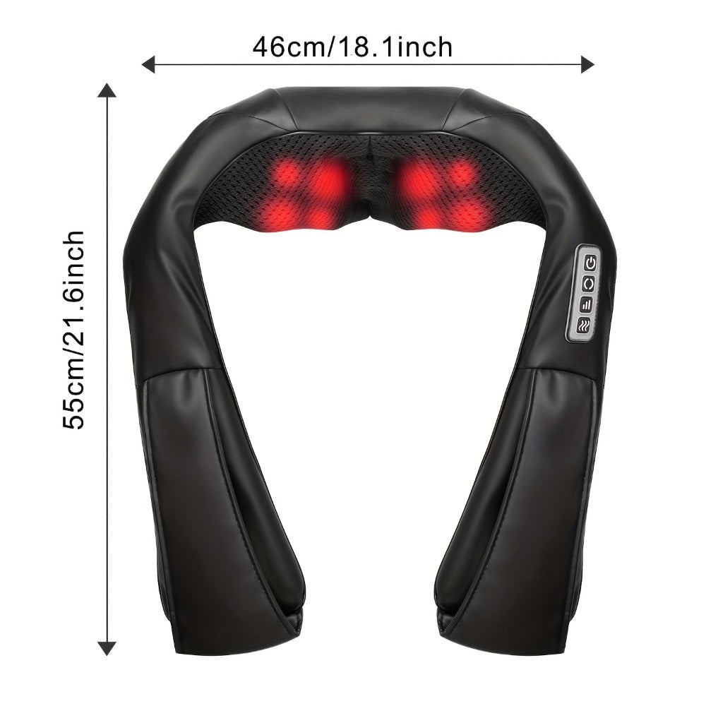 Acupressure Massager, Electric Acupoint Deep Kneading Neck & Shoulder Massager for Back, Waist, Legs