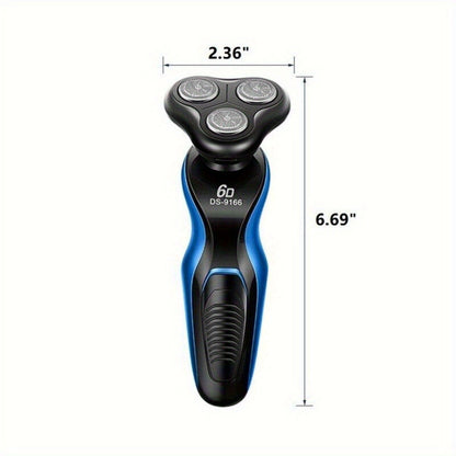 Electric Shaver 4-in-1 Men’s Razor and Beard Trimmer Kit with USB Rechargeable Power for Wet/Dry Use