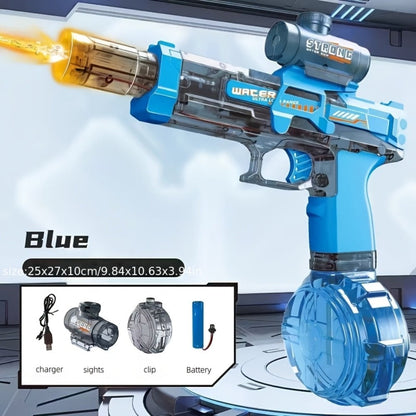 Electric Water Gun Large for Kids & Adults, High-Power Squirt Blaster for Pool Beach Lawn Backyard Summer Water Battle