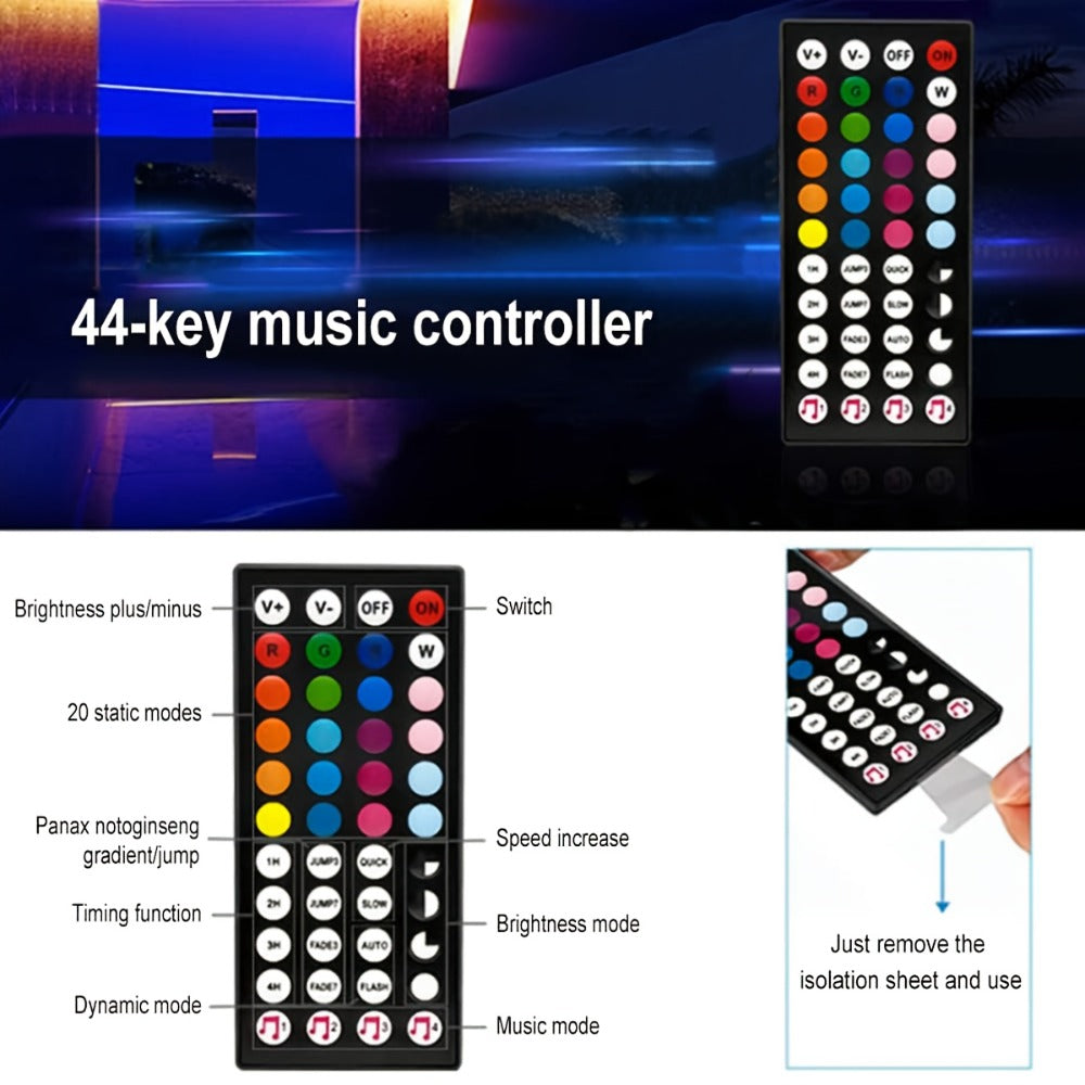 Neon Rope Lights RGB LED Flexible Strip with App & Remote Control, Music Sync, Cuttable, 24V Safe
