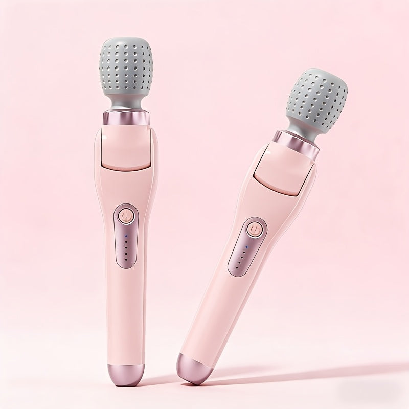Electric Handheld Massager 180° Foldable Massage Stick, 5-Speed Vibration USB Rechargeable Rotating Head