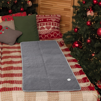 Extra Large Electric Heating Pad 63"x31.5" with Remote Control - 9 Adjustable Heat Levels, 4 Timer Settings