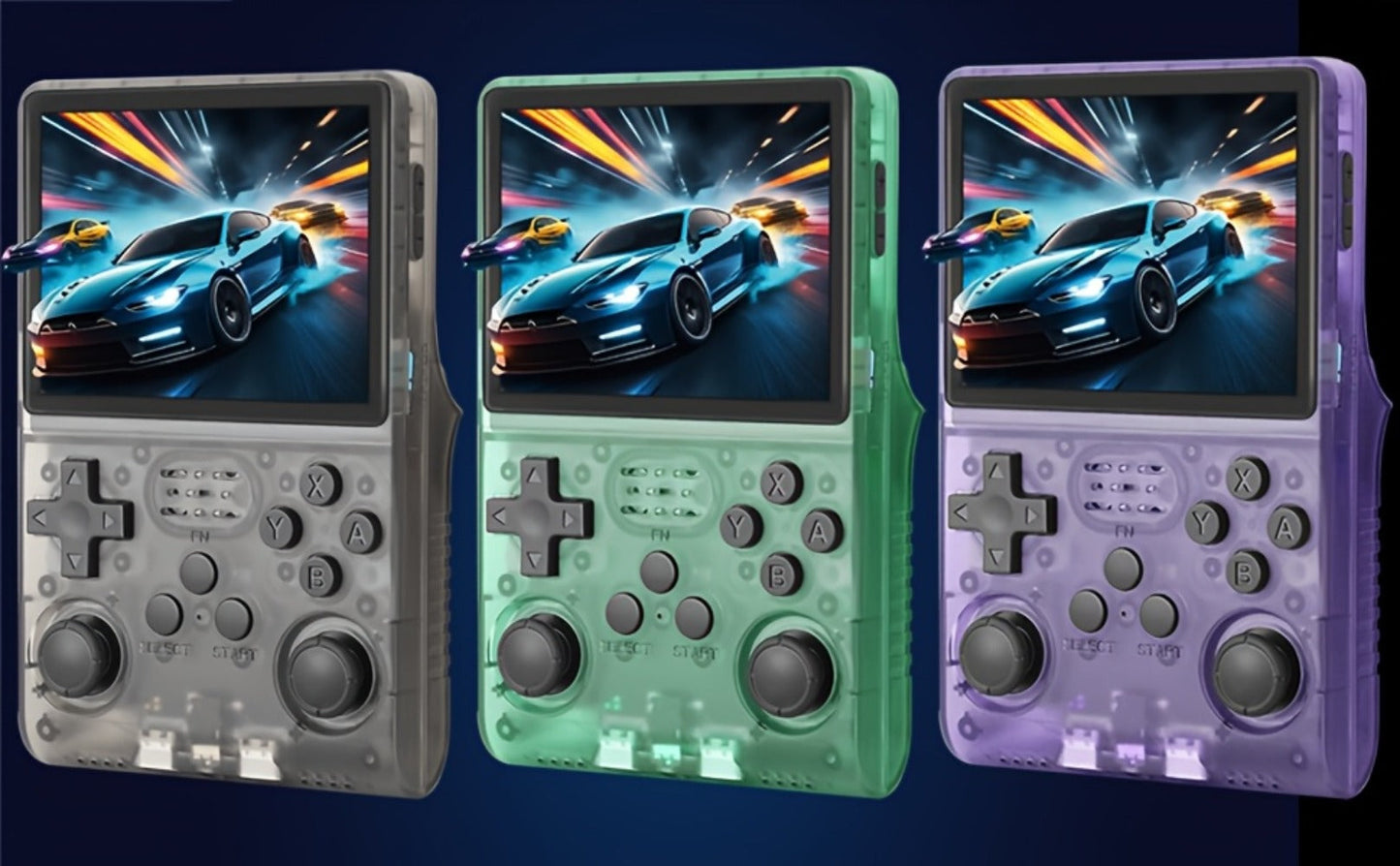 R40S PRO Handheld Retro Game Console 256GB, 3.5 Inch IPS Screen Portable Emulator with Linux System