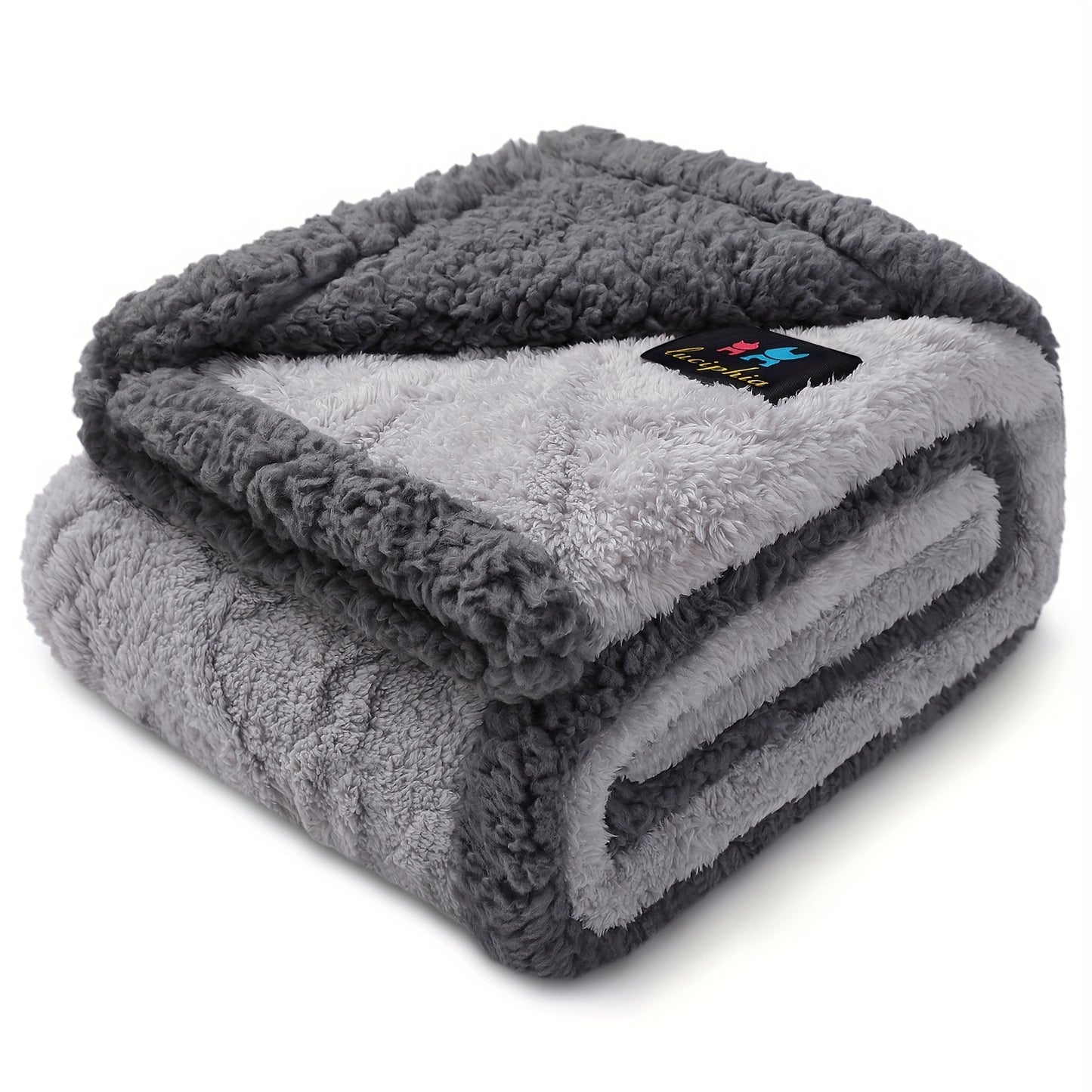 Liquid-Proof Dog Blanket for Sofa & Bed – Reversible Sherpa Fleece Pet Throw Cover for Small Medium Large Dogs & Cats, 6 Sizes, 4 Colors