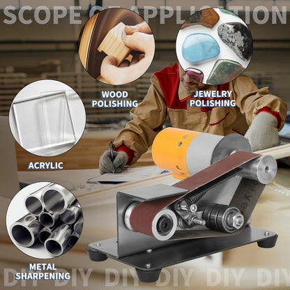 Electric Bench Grinder & Knife Sharpener - 15° Angle 7-Speed Tabletop Sanding Machine for Woodworking