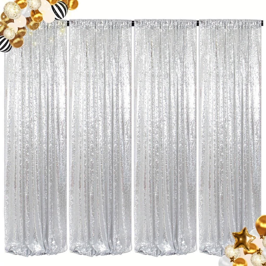 Sequin Backdrop Curtains 2FTx8FT Glitter Photography Background Panels for Party Wedding Birthday for an Everyday Personal Care Routine