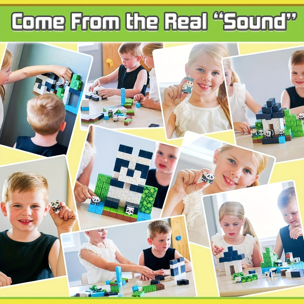 Magnetic Tiles 100pcs STEM Building Blocks Set for Kids, Educational Magnetic Construction Toys for Boys Girls Ages 3+