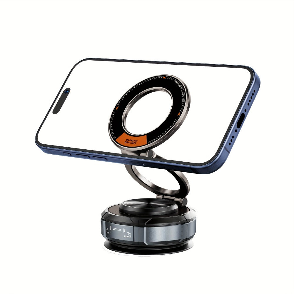 Magnetic Car Phone Holder 22 N55 Magnets 2400gf Force & 78LB Suction – 360° Adjustable Aluminum Alloy Mount with Cooling Vent Design |