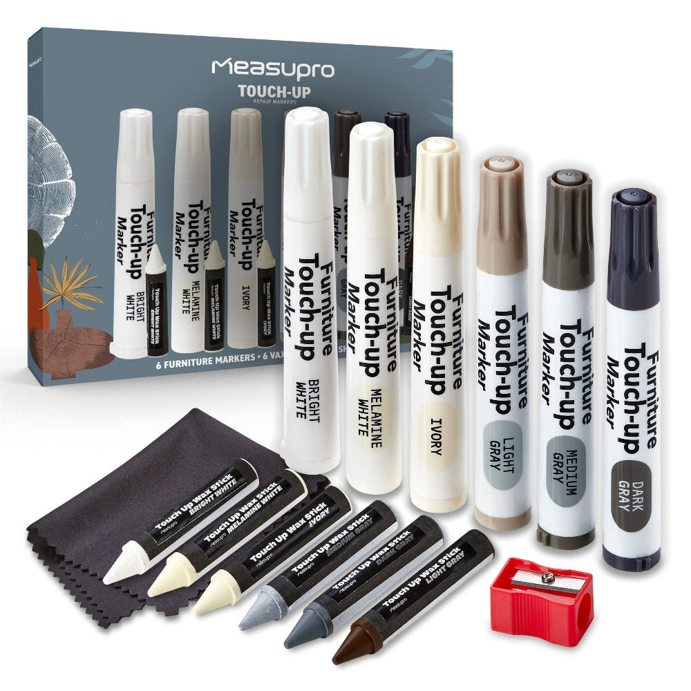 Wood Scratch Kit Furniture Touch Up Markers Scratch Stain Pens for Wood Furniture Tables for Entryways, Bedrooms and Living Spaces