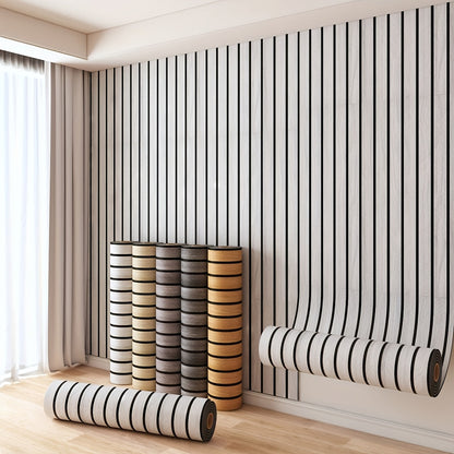 3D Wood Grain Wall Panels Self-Adhesive Peel and Stick Soundproof Grid Board Thick Matte, for Entryways, Bedrooms and Living Spaces