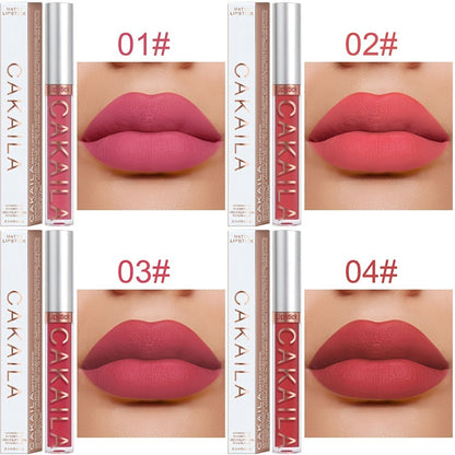 18-Piece Matte Liquid Lipstick Collection with Numbered Shades, Slim 10cm Tubes and Silver Caps