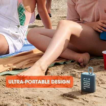 Bluetooth Speaker JBL Go 3 with IP67 Rating, USB-C Charging, Carry Loop, Five-Hour Runtime and Four Colors