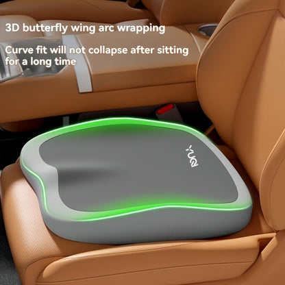 Memory Foam Seat Cushion with Adjustable Hip & Lumbar Support, Ergonomic Car Seat Pad for Long-Distance Driving, Office Chair & Home Use