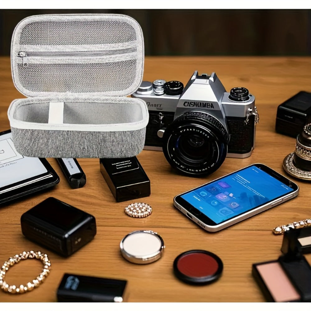 EVA Hard Shell Storage Bag Multi-Compartment Travel Case for Facial Steamer Nebulizer Humidifier Pore Vacuum Cleaner