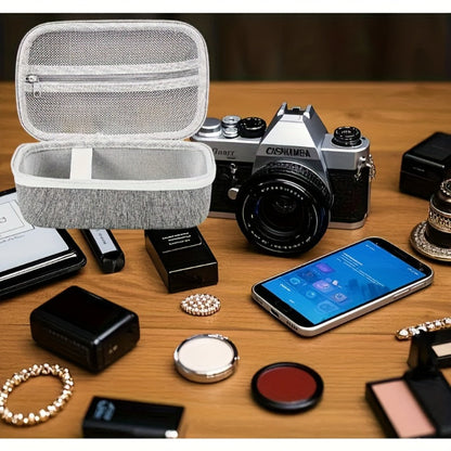 EVA Hard Shell Storage Bag Multi-Compartment Travel Case for Facial Steamer Nebulizer Humidifier Pore Vacuum Cleaner