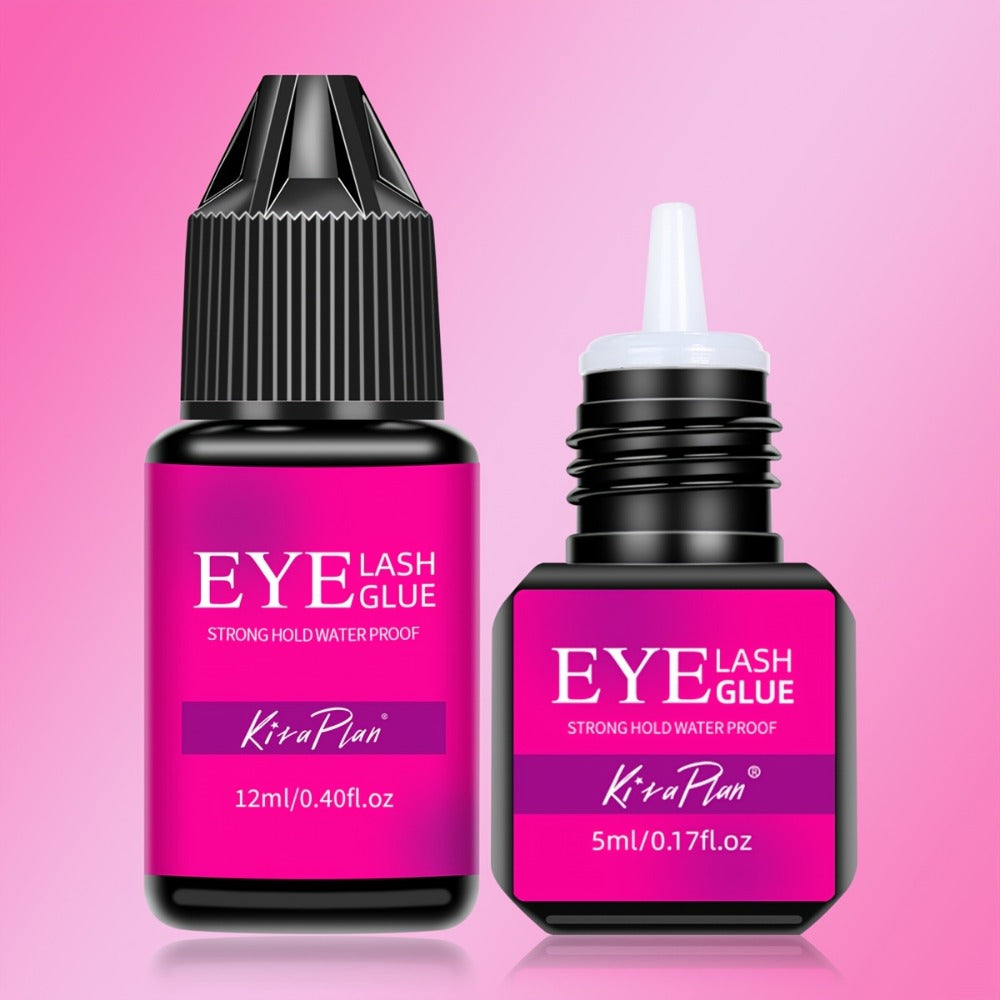 2-Pack Lash Extension Glue, Ultra Fast Dry 0.5, 1s, 6, 7 Week Retention, Black Eyelash Adhesive