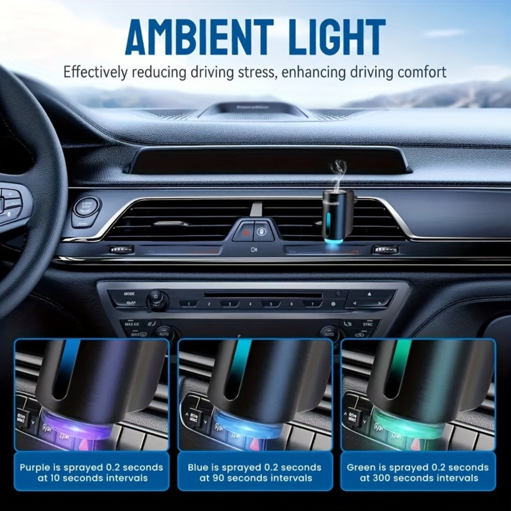 Car Air Freshener Diffuser USB Aromatherapy Humidifier with 3 6 10 Bottles Essential Oils for Entryways, Bedrooms and Living Spaces