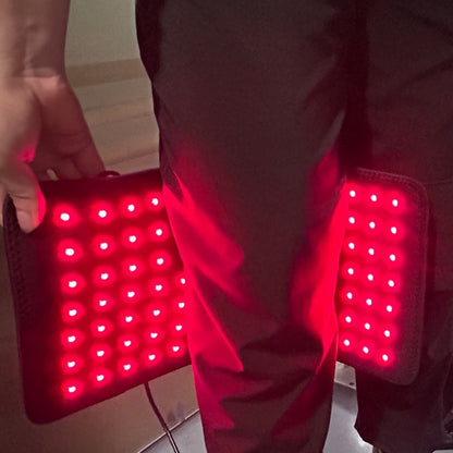Flexible Red and Near-Infrared LED Body Wrap with 660nm and 850nm Light, Adjustable Straps and Wired Controller