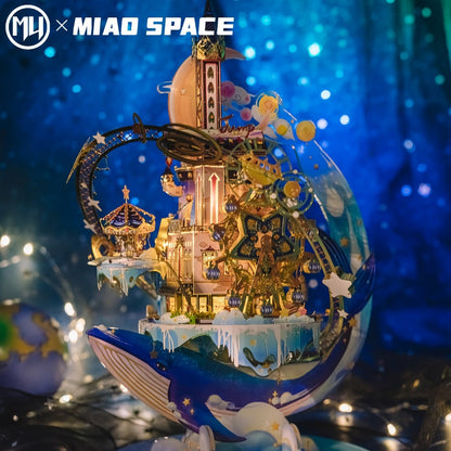 3D Metal Model Kit MU Star Playground, Handcrafted Garden Scene DIY Puzzle for Teens & Adults Ages 14+