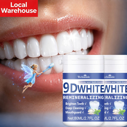 Hydroxyapatite Tooth Powder 2-Pack Remineralizing Fluoride-Free Deep Cleaning Whitening Mint Toothpowder