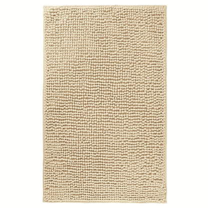 Chenille Bath Rug Extra Thick Bathroom Mat, Multiple Sizes & Colors for Entryways, Bedrooms and Living Spaces