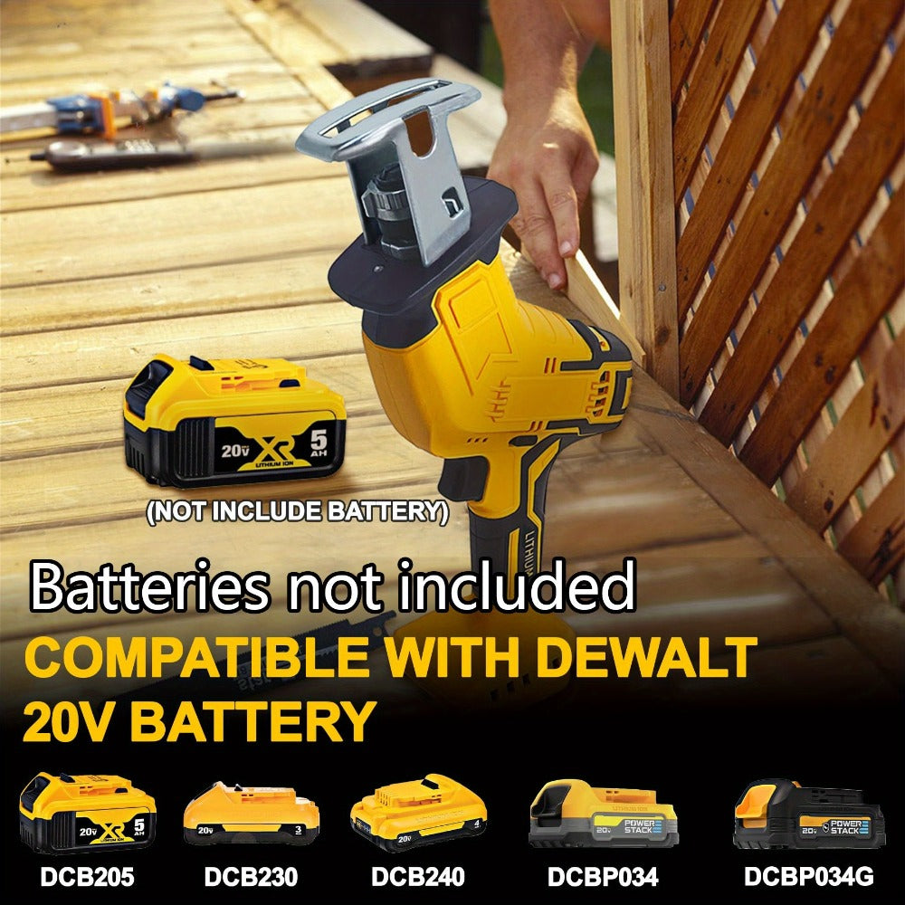 Reciprocating Saw Brushless Cordless for DeWalt 20V Battery, 0-3500 SPM Variable Speed, Tool-Free Blade Change