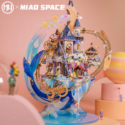 3D Metal Model Kit MU Star Playground, Handcrafted Garden Scene DIY Puzzle for Teens & Adults Ages 14+