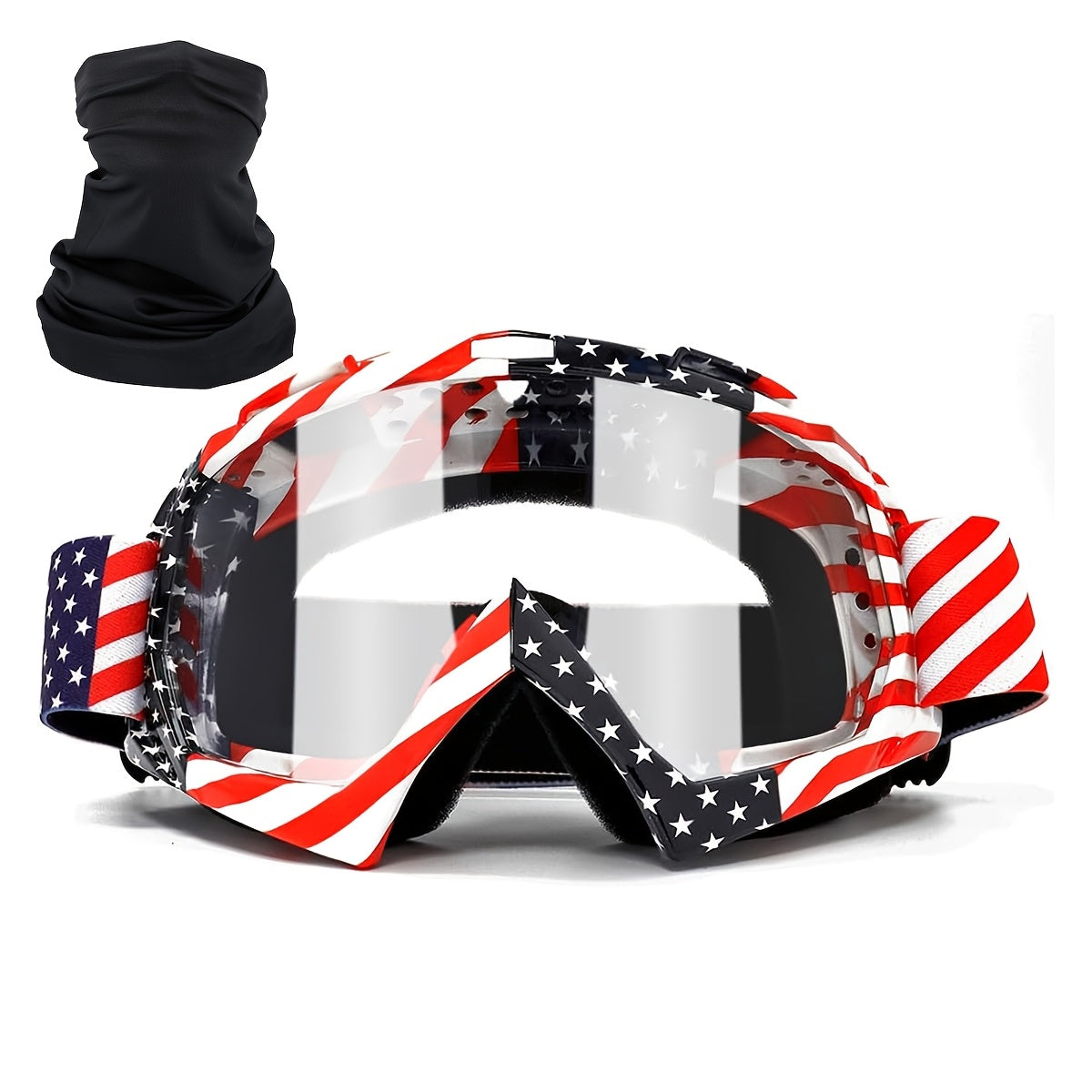 Thirty-Style NAFEIB Ski Goggle and Matching Headwear Set with Mirrored, Clear, Silver and Gray Lens Options