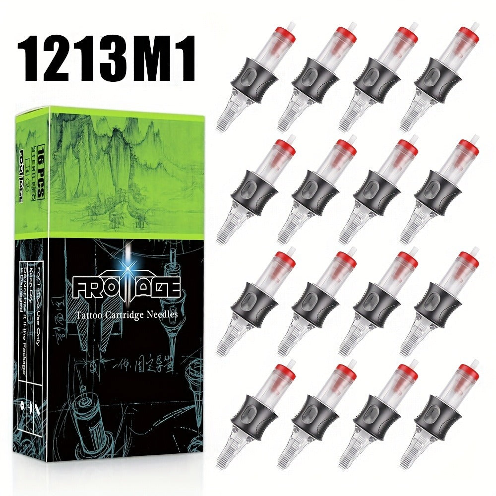 Tattoo Cartridge Needles with Frotage Label, 26 Retained RL RLT RS CM and M1 Cartridge Size Options