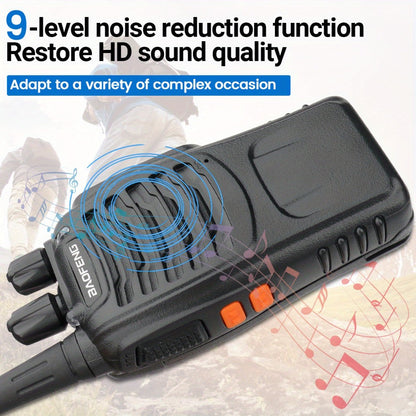 Baofeng BF-888S Walkie Talkie 2-Pack – Long Range UHF Two Way Radio, Wireless Frequency Copy, Portable Ham Radio for Hunting, Hiking
