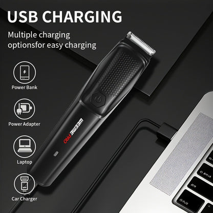 Beard Trimmer for Men - Professional Hair Clipper Electric Razor Zero Gapped T-Blade Edger for Entryways, Bedrooms and Living Spaces