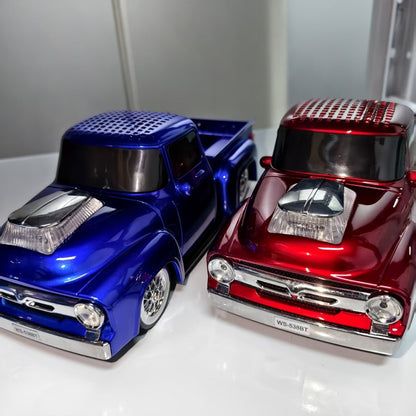 Portable Bluetooth Speaker Car-Shaped Model with TWS, USB, FM, TF, AUX and Seven Color Packs