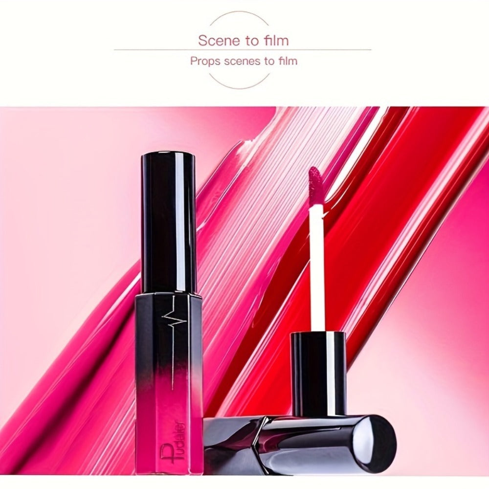 Semi-Matte Liquid Lip Color in Six Numbered Shades with 9.3cm Gradient Tube and Wand Applicator