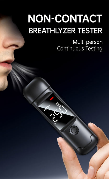 USB Rechargeable Breathalyzer with LCD Display, Portable Personal Alcohol Tester, 200mAh Battery