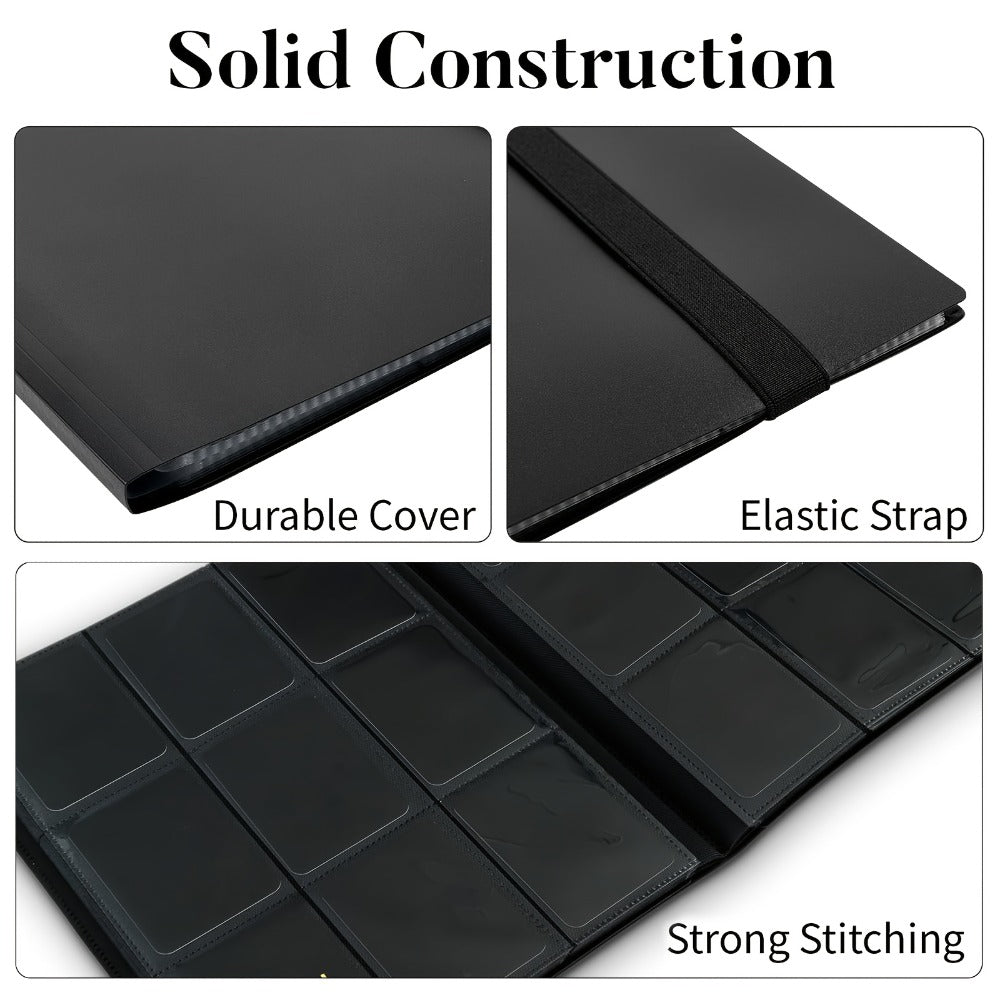 Nine-Pocket Trading Card Binder Bundle with 360-Card Capacity per Binder in Seven-Pack or Ten-Pack Options
