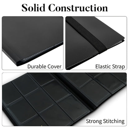 Nine-Pocket Trading Card Binder Bundle with 360-Card Capacity per Binder in Seven-Pack or Ten-Pack Options