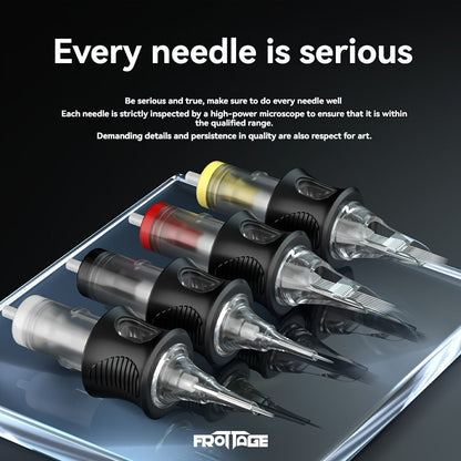 Tattoo Cartridge Needles with Frotage Label, 26 Retained RL RLT RS CM and M1 Cartridge Size Options