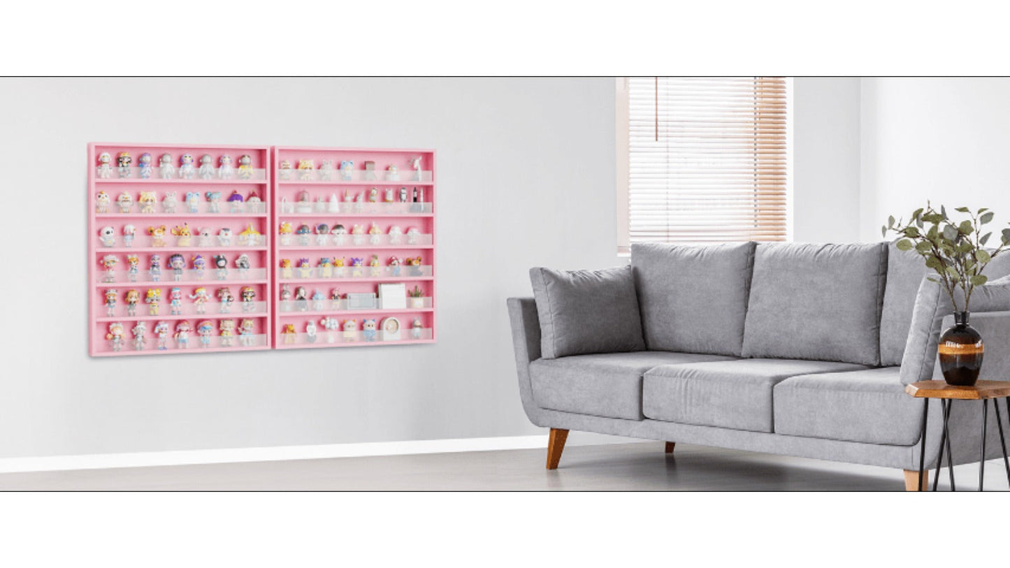 Wall Mount Nail Polish Rack Organizer 6 or 10 Tier with Acrylic Baffle Salon Display Shelf for Gel Polish