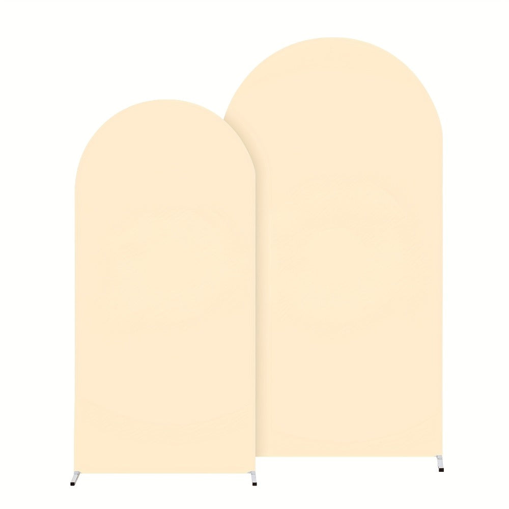 Wedding Arch Cover 2pcs Stretchable Wrinkle-Free Polyester Tight-Fit Arch Banner Covers for an Everyday Personal Care Routine