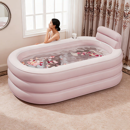 Inflatable Bathtub for Garden, Patio and Yard Use, with the Listed Configuration, for Everyday Use and Organized Storage
