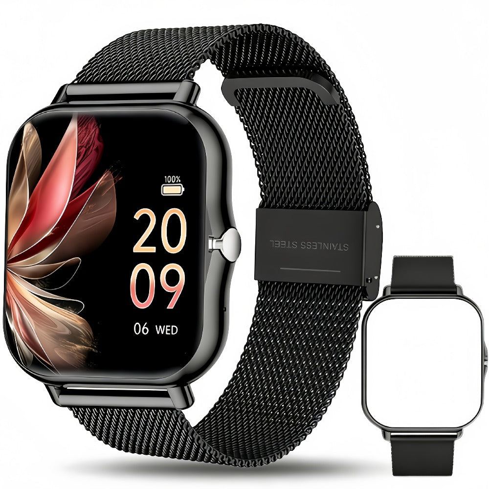 Smartwatch with Calling, Heart Rate and Sleep Displays, Sport Modes and Magnetic Charging for Daily Wear