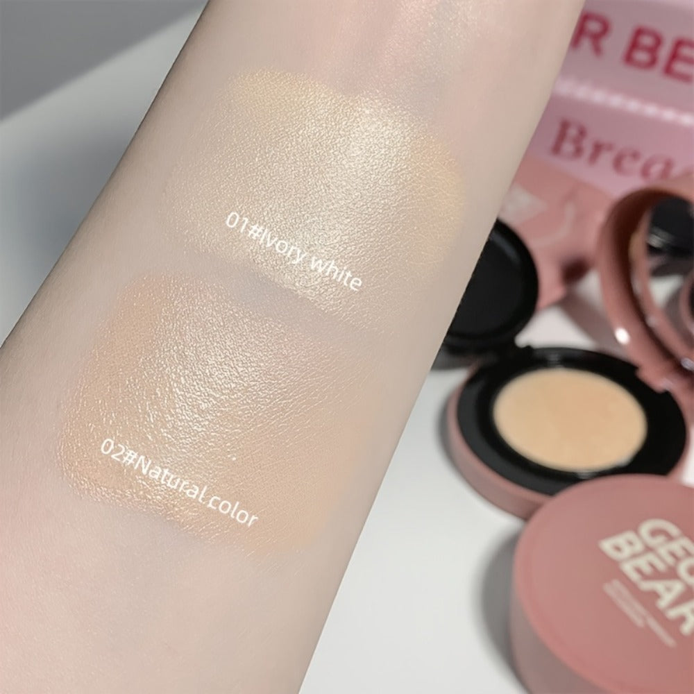Oil Control Cushion BB Foundation with Replacement Core, Waterproof Sweatproof Invisible Pore Coverage