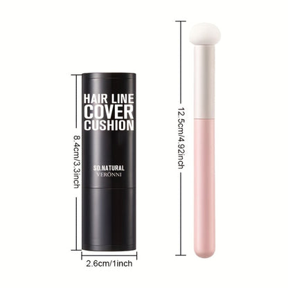 Root Touch Up Powder Stick with Brush – Instant Hair Root Concealer & Eyebrow Filler | Concentrated Paste Formula for Targeted Gray Coverage