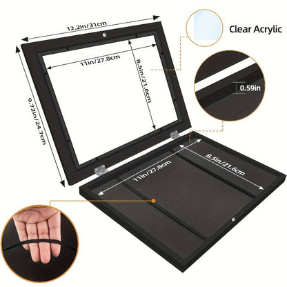 Kids Artwork Frame Front Opening Changeable 8.5x11 Children Art Display Picture Frame Holds for Entryways, Bedrooms and Living Spaces