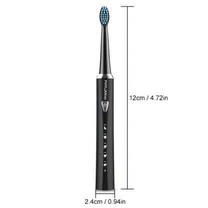 H7 Sonic Electric Toothbrush Kit in Pink, Black or Purple with Six Brush Heads and Travel Case