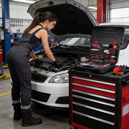 Automotive Mechanic Tool Set in 53-Piece, 325-Piece or 47-Piece with Gloves Checkout Options