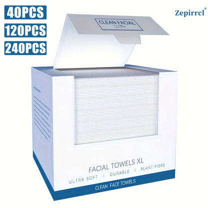 Extra Large Disposable Facial Cleansing Tissues 26×30cm – Thickened Ultra-Soft Cotton Wipes for Face Washing & Makeup Removal